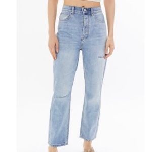 BDG High-Waisted Relaxed Straight Jean light wash